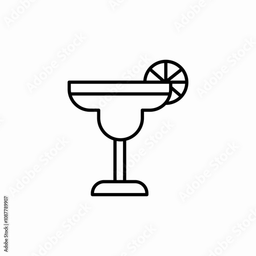 cocktail drink icon sign vector