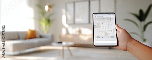 Interactive home map, room-by-room control, sleek and intuitive layout