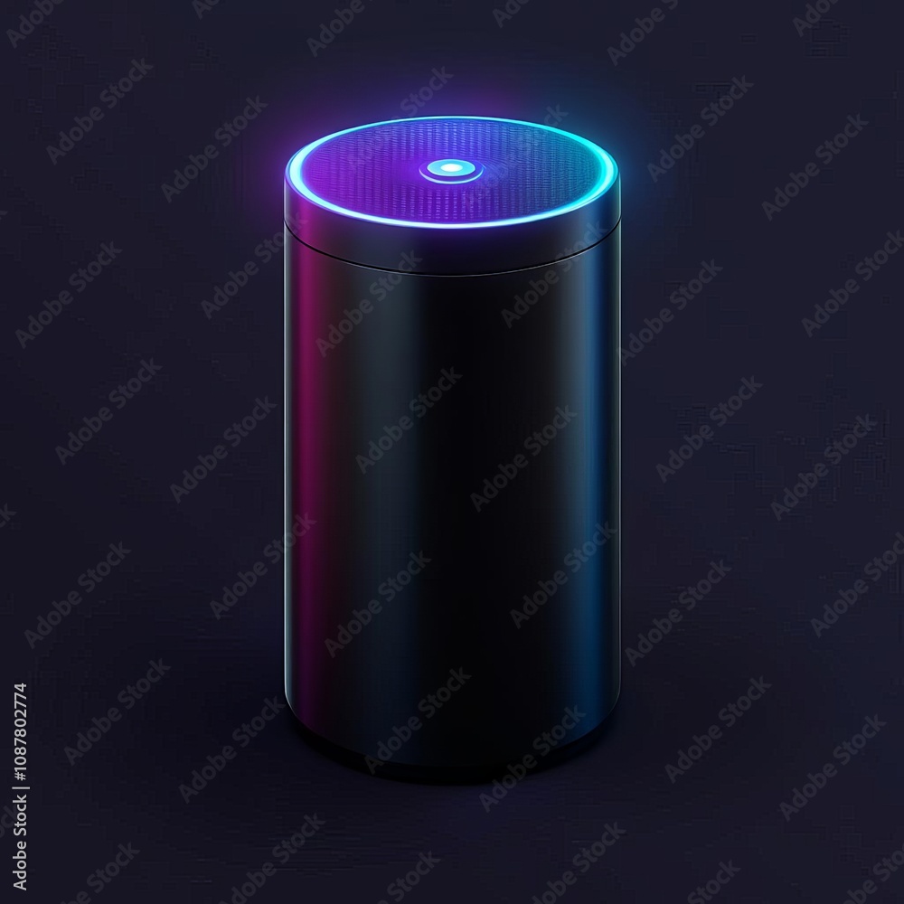 Voice command input, animated icon, responsive and sleek Voice command input, animated icon, responsive and sleek