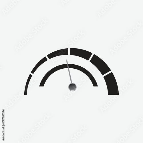 The speedometer, tachometer, and speed indicator symbols