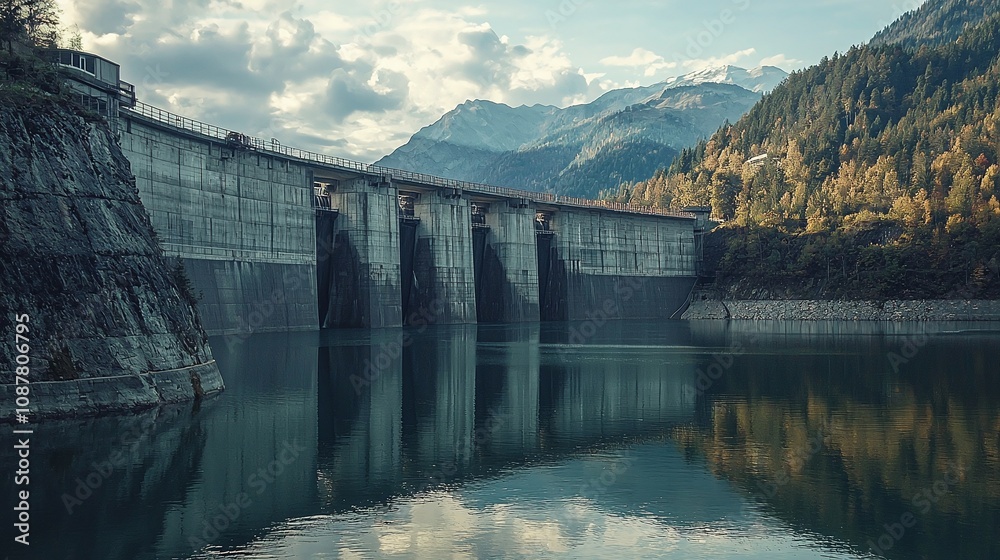 Dam water reservoir and the harmony of nature in sustaining ecosystems and energy.
Dam water reservoir and the harmony of nature in sustaining ecosystems and energy.