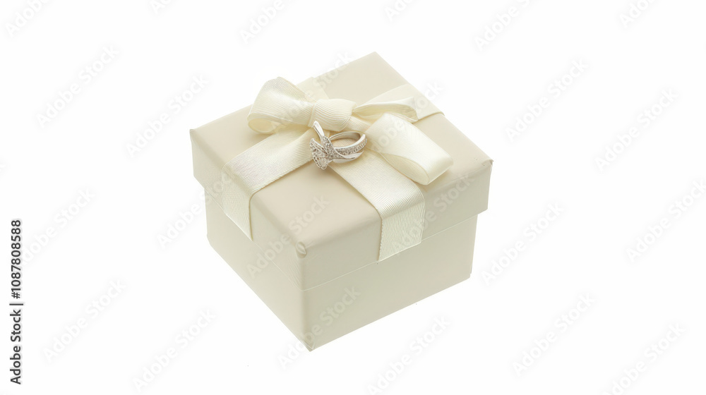 Fototapeta premium mini white gift box