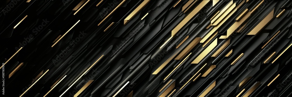 Abstract Gold and Black Lines: Dynamic and visually striking abstract design composed of angled lines in shimmering gold and deep black, creating a sense of movement, luxury, and modern elegance. Abstract Gold and Black Lines: Dynamic and visually striking abstract design composed of angled lines in shimmering gold and deep black, creating a sense of movement, luxury, and modern elegance.