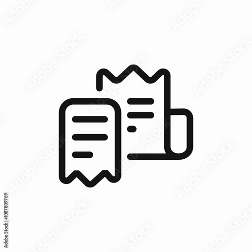 bill check invoice icon sign vector