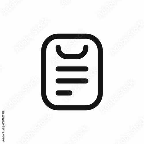 clipboard document icon sign vector