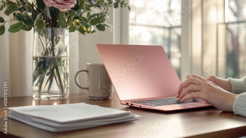 The Stylish Laptop on Table