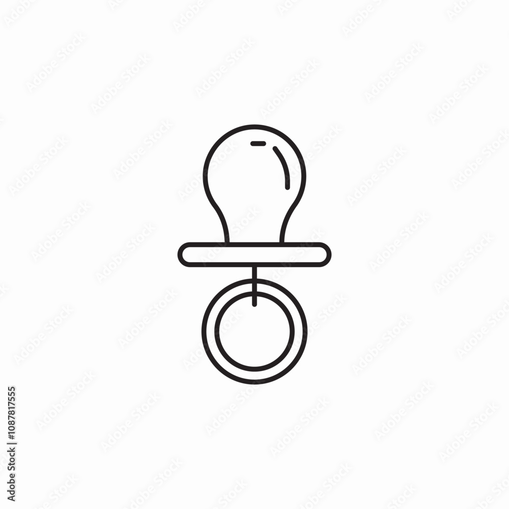 child pacifier icon sign vector child pacifier icon sign vector
