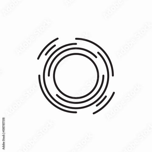 black hole icon sign vector