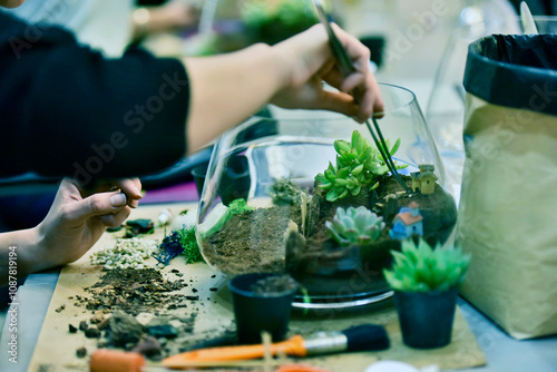 Wallpaper Mural Terrarium making, beautiful terrariums in bowls Torontodigital.ca