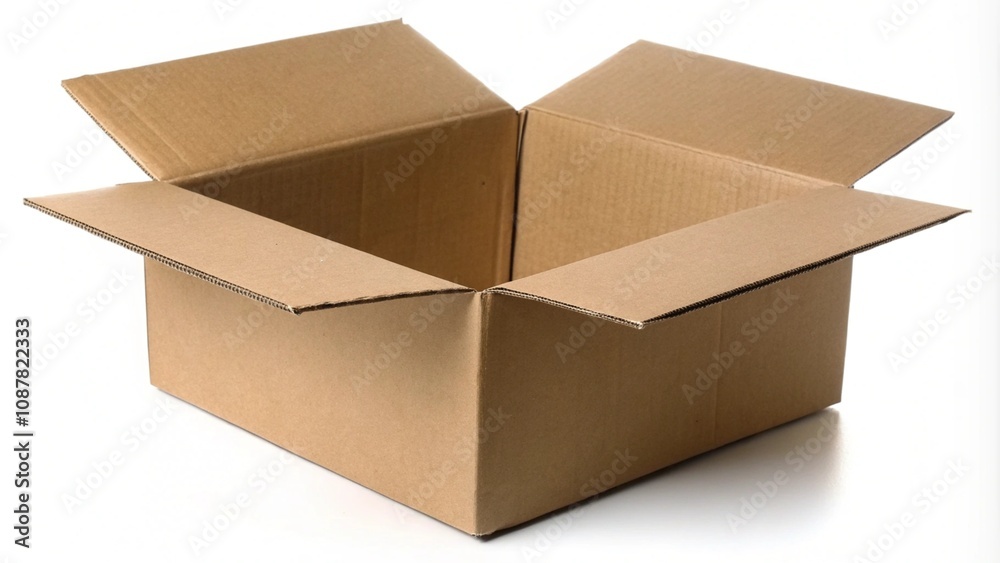 brown packing box isolated on white background brown packing box isolated on white background