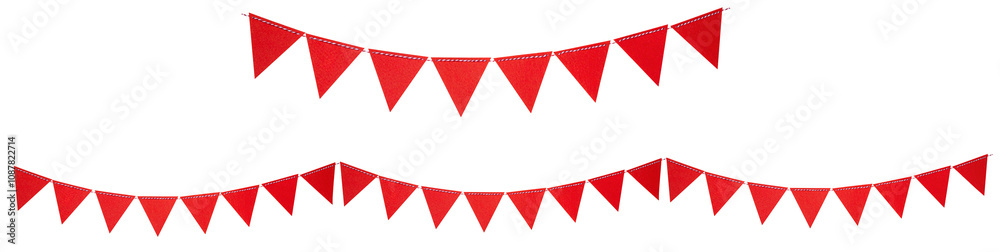 custom made wallpaper toronto digitalRed triangle flags. Isolated