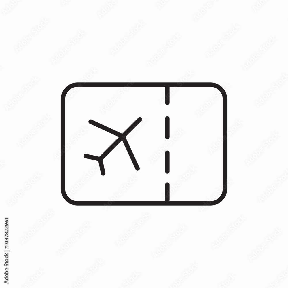 flight ticket icon sign vector flight ticket icon sign vector