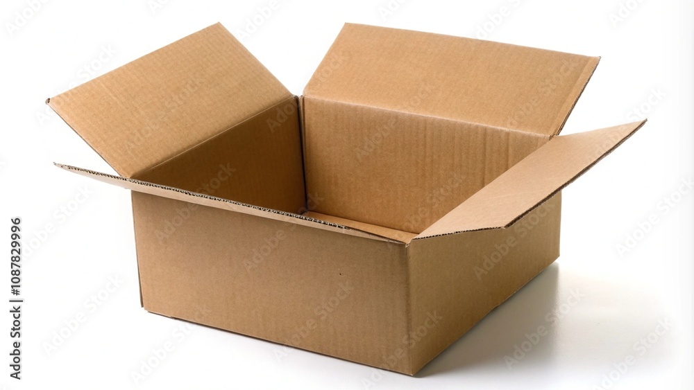 brown packing box isolated on white background brown packing box isolated on white background