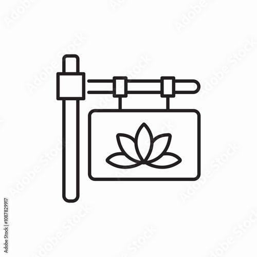 spa welness board icon sign vector