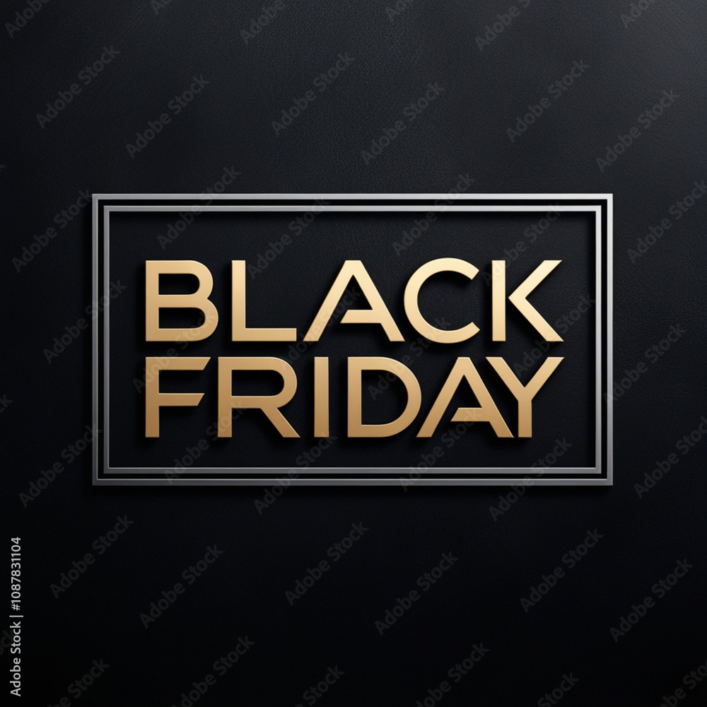 A bold, modern Black Friday logo featuring the words A bold, modern Black Friday logo featuring the words