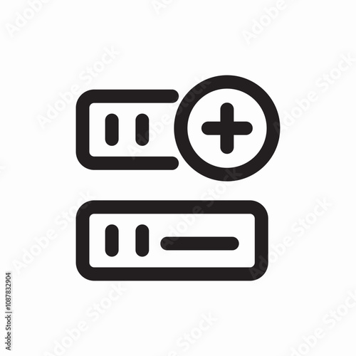 server hosting icon sign vector