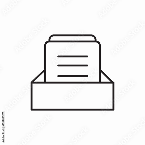 document folder icon sign vector