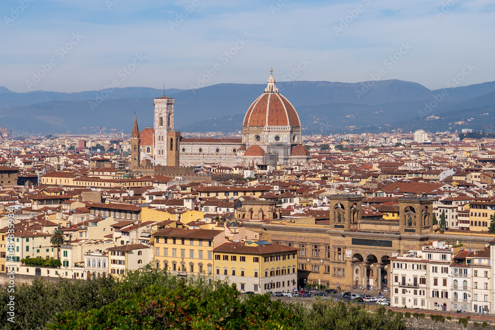 Fototapeta premium Florence, Italy - November 5, 2024: Florence cityscape and Cathedral of Santa Maria del Fiore