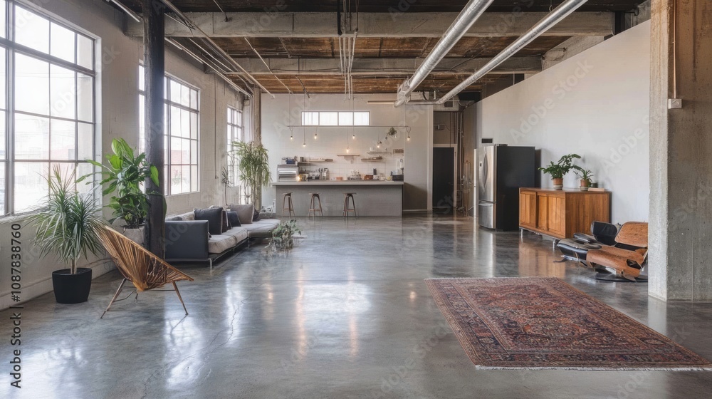 Modern Loft Apartment Spacious Open Plan Design Modern Loft Apartment Spacious Open Plan Design