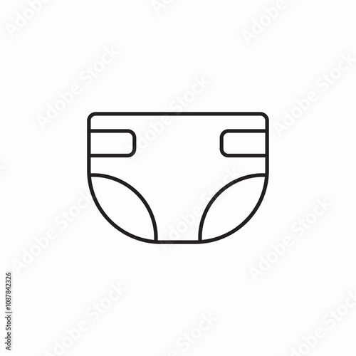 baby diapers icon sign vector
