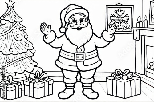 Santa Claus' Magical Gift Delivery Coloring Page 18-11-2024