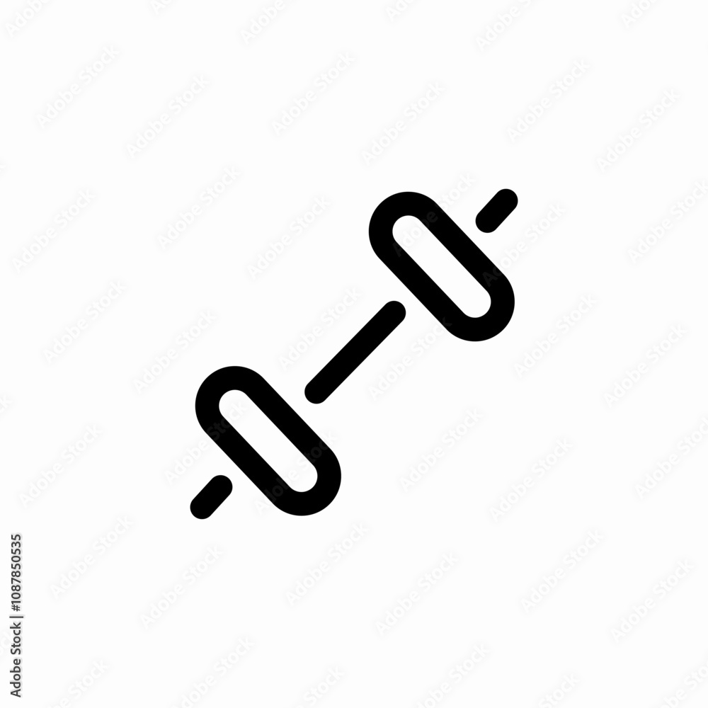 dumbbell gym icon sign vector dumbbell gym icon sign vector