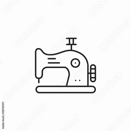 sewing machine icon sign vector