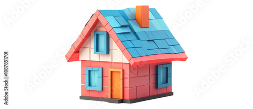 Abstract house against transparent background photo