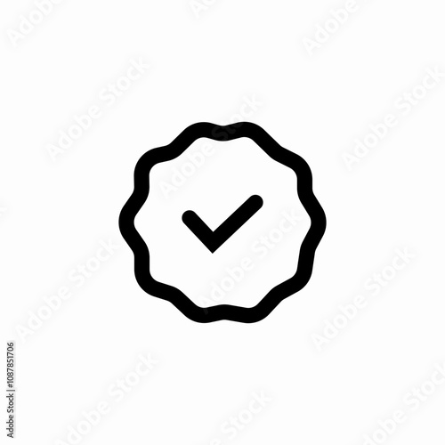 verification check mark icon sign vector