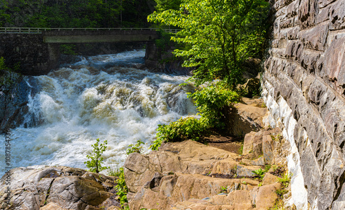 The Sinks Waterfall on The Little River, Great Smoky Mountains National Park, Tennessee, USA photo