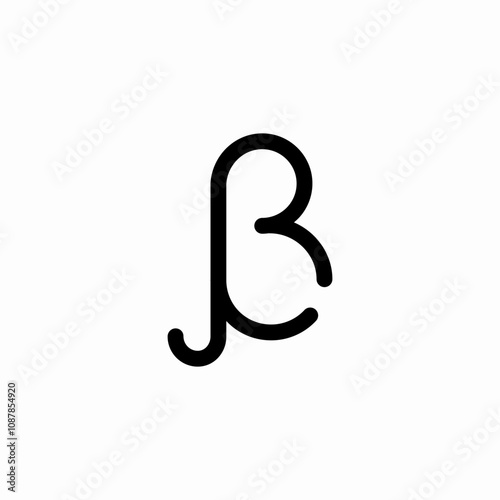 beta letter icon sign vector