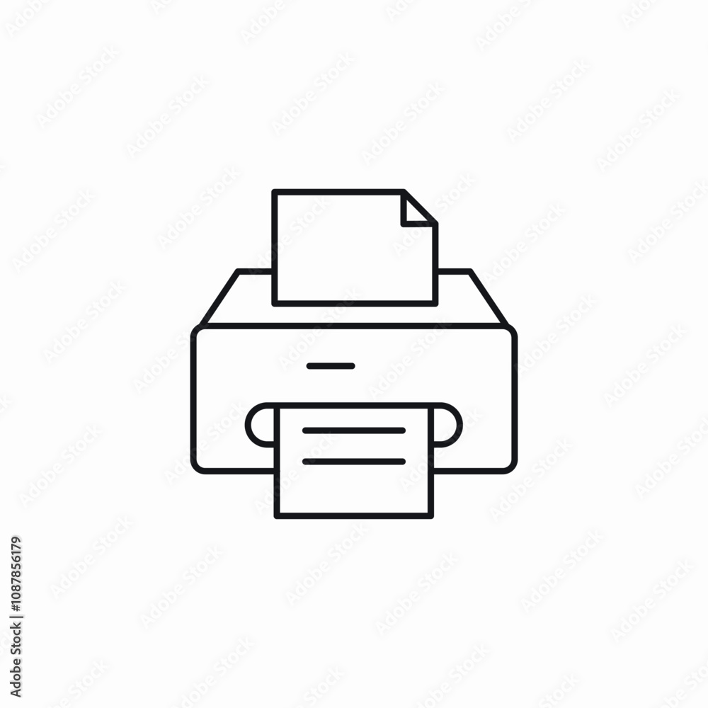 printer print icon sign vector printer print icon sign vector