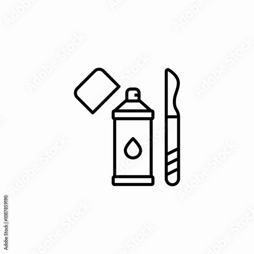 gas spray icon sign vector