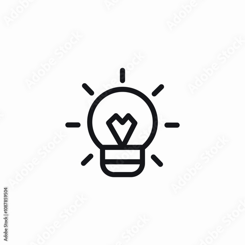 light bulb icon sign vector