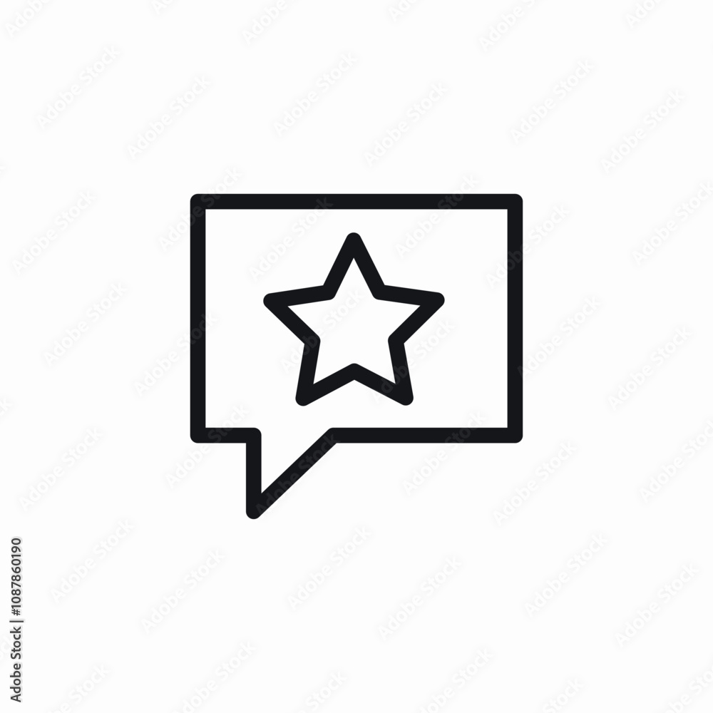 rate star speech bubble icon sign vector rate star speech bubble icon sign vector