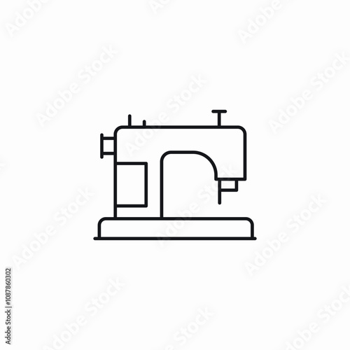 sewing machine icon sign vector