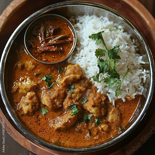 chicken xacuti indian food photo