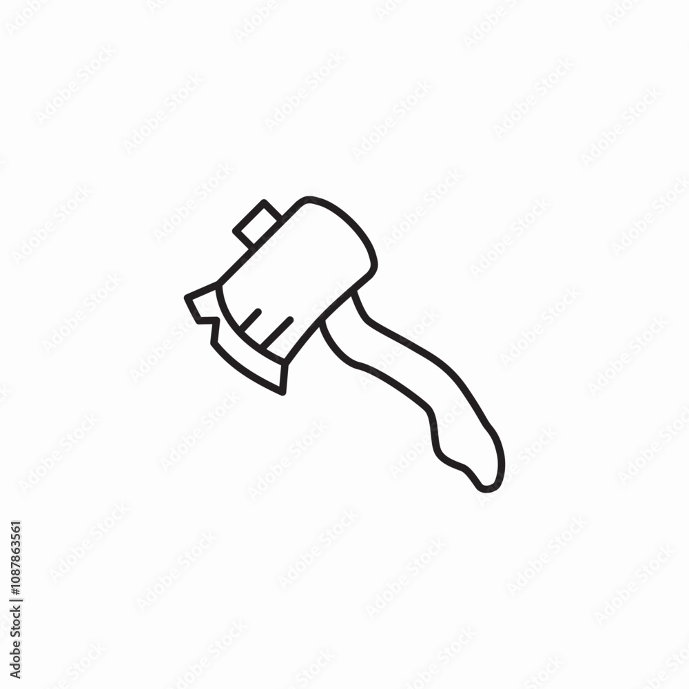 axe cut icon sign vector axe cut icon sign vector