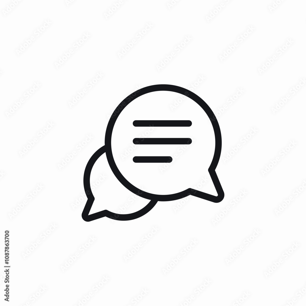 chat message speech bubble icon sign vector chat message speech bubble icon sign vector