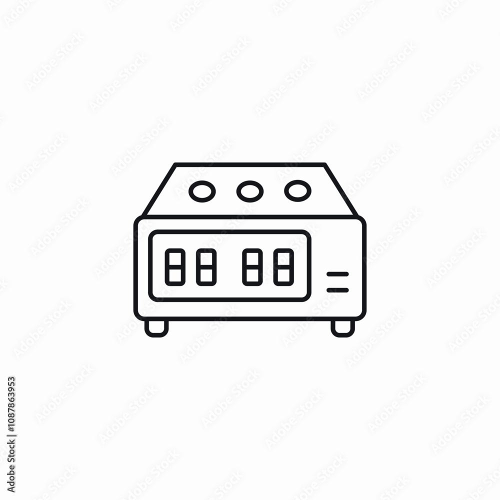 digital alarm clock icon sign vector digital alarm clock icon sign vector