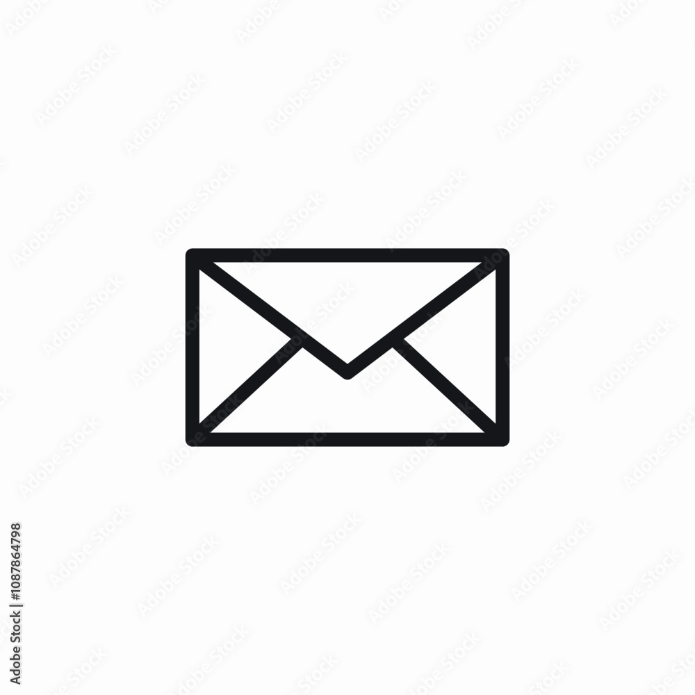 letter mail icon sign vector letter mail icon sign vector