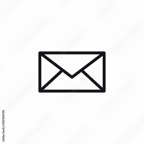 letter mail icon sign vector