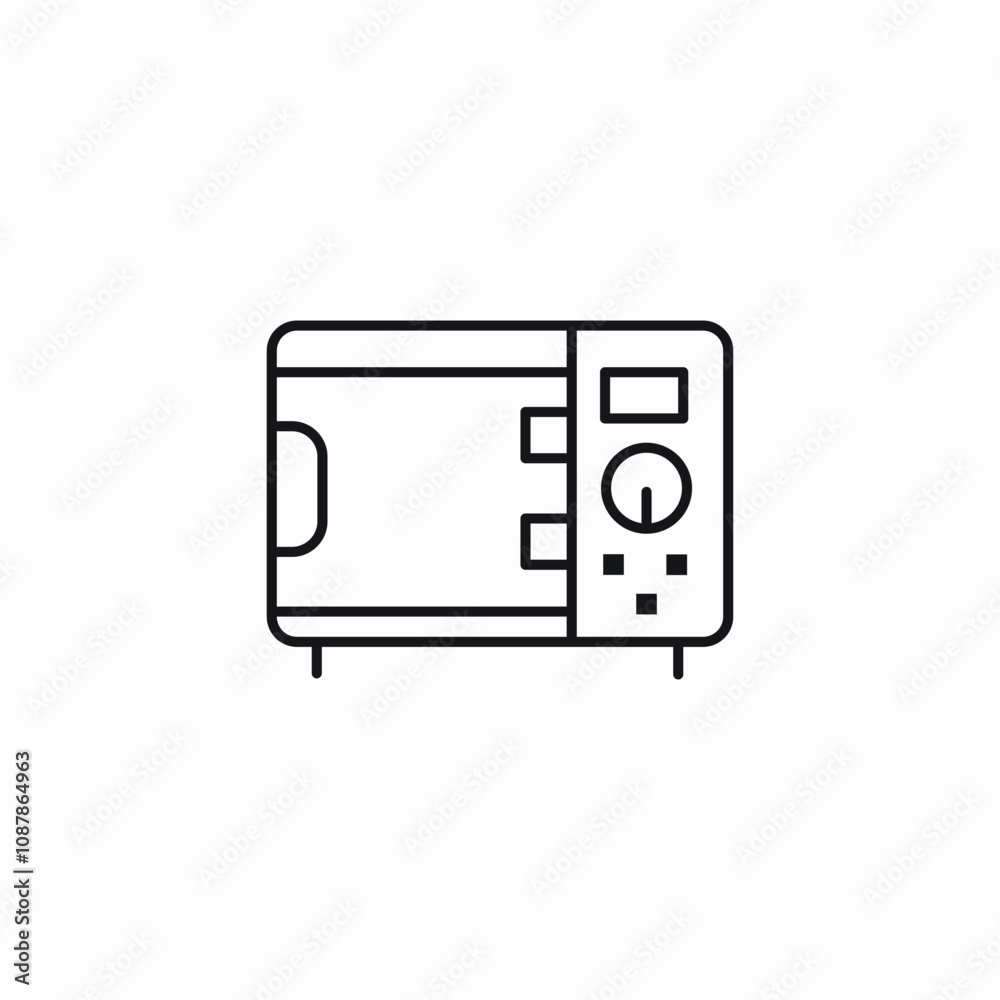 microwave oven icon sign vector microwave oven icon sign vector