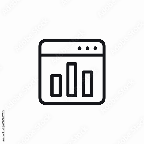 web analytics icon sign vector