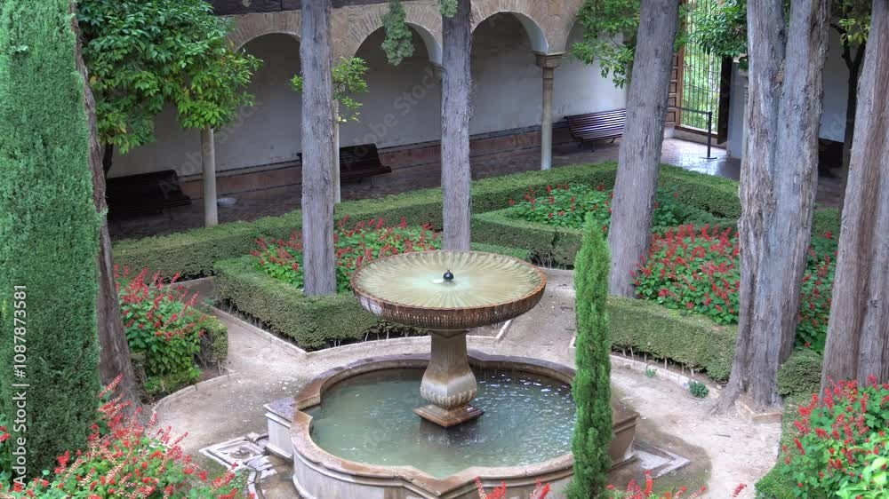 Daraxa's Garden (Jardines de Daraxa) was also called Garden of the Orange Trees, Alhambra palace, Granada, Andalusia, Spain Daraxa's Garden (Jardines de Daraxa) was also called Garden of the Orange Trees, Alhambra palace, Granada, Andalusia, Spain