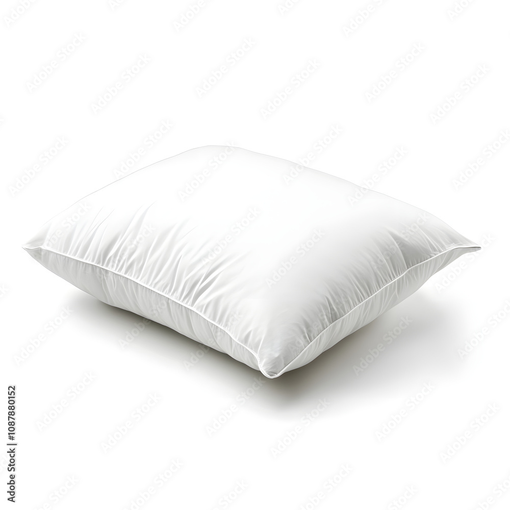 sleep white pillow on white background AI generative sleep white pillow on white background AI generative