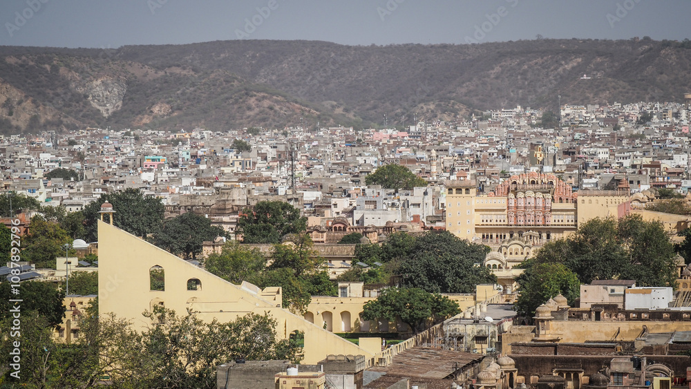 Fototapeta premium The architecture of Jaipur in India