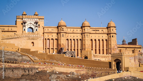 The architecture of Jaipur in India photo