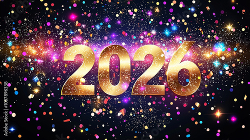 Frohes Neues Jahr, Feiern, Silvester, Sylvester, 2025 Farben, Hintergrund. Karte Design. Glitter Licht, Luxus, Premium