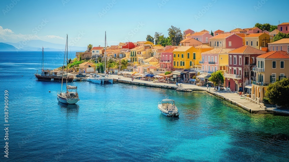 Colorful Town by the Sea Colorful Town by the Sea